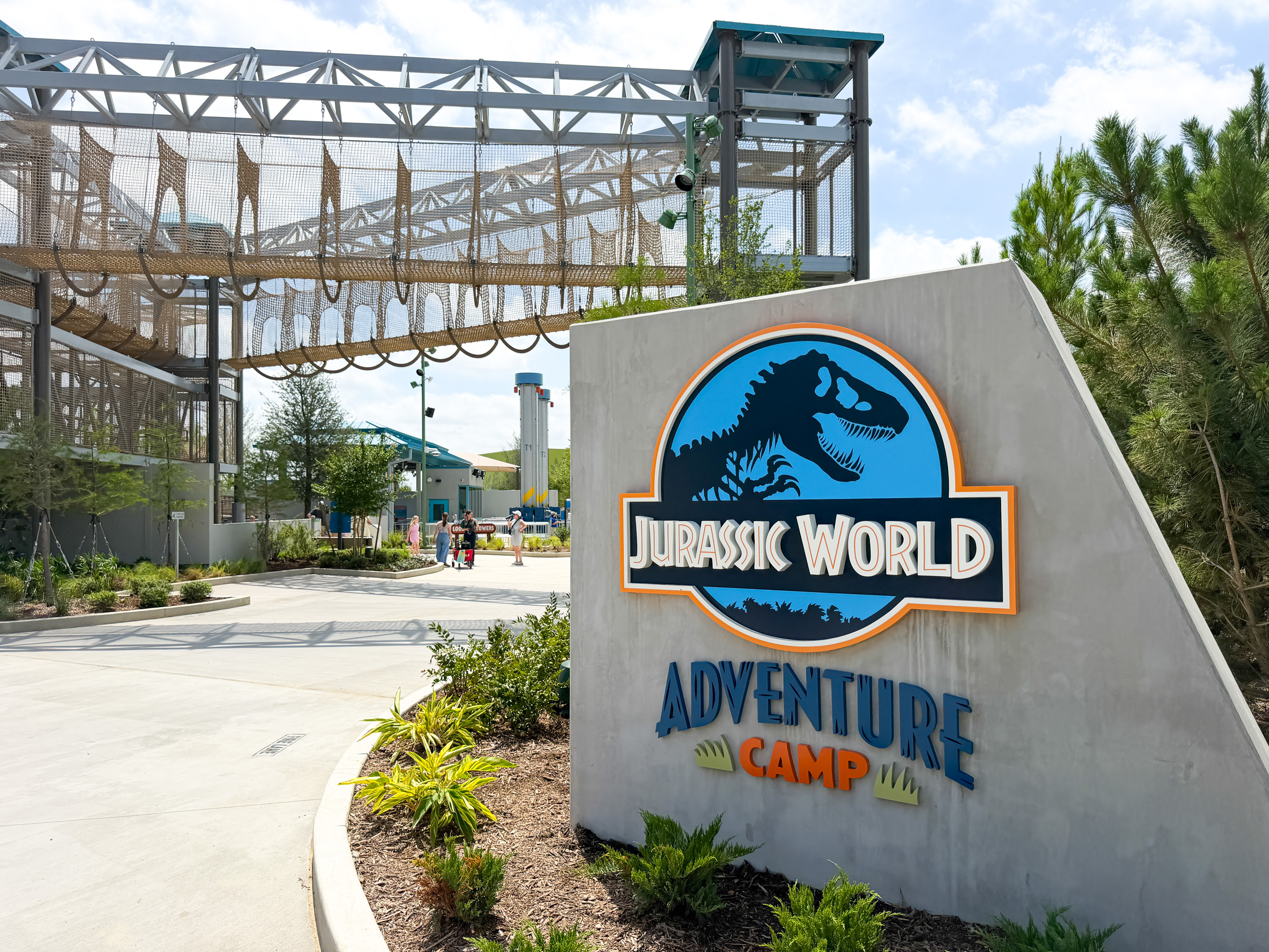 Universal Kids Resort Jurrasic World Adventure Camp sign