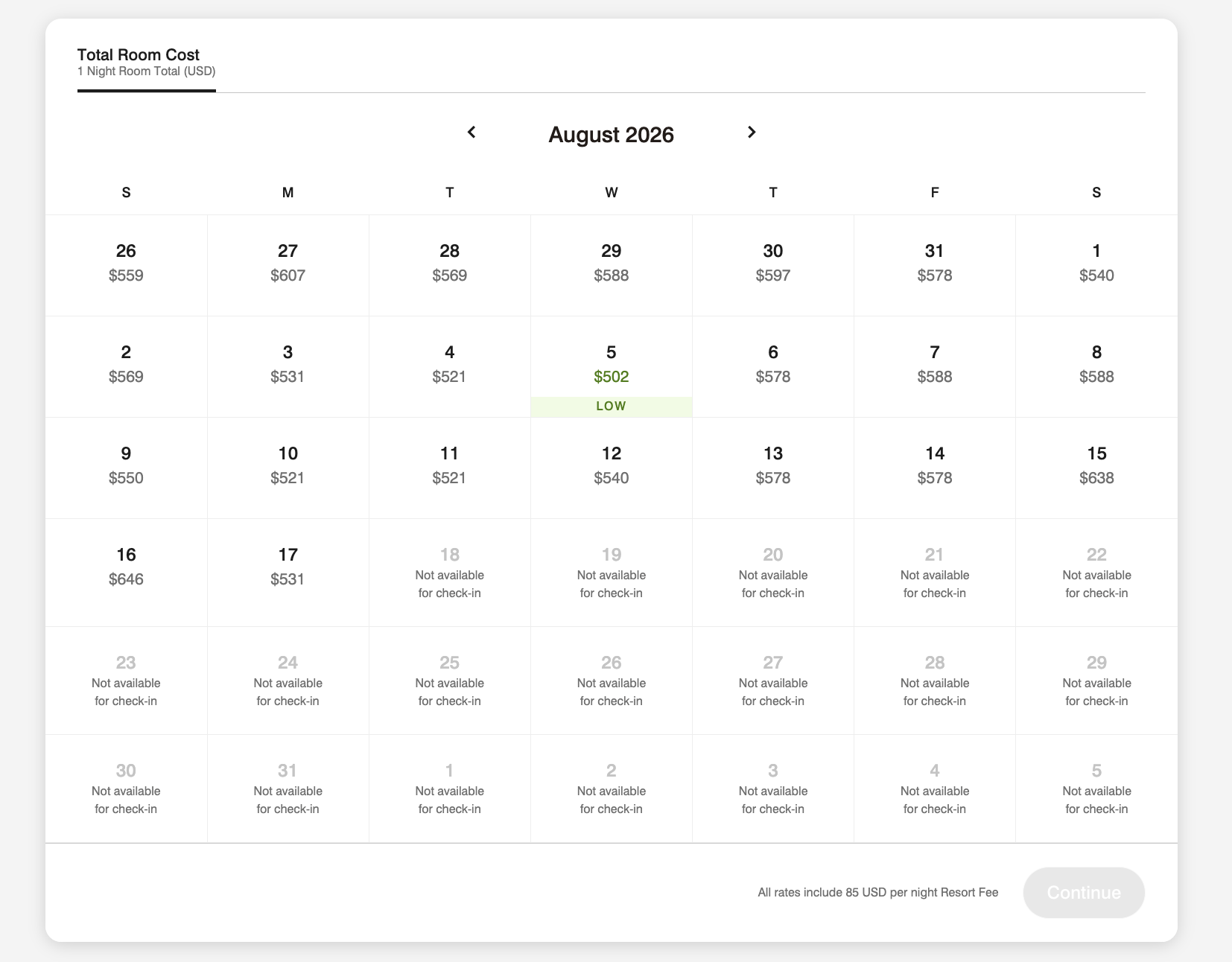 W South Beach Aug 2026 dates W South Beach Aug 2026 dates