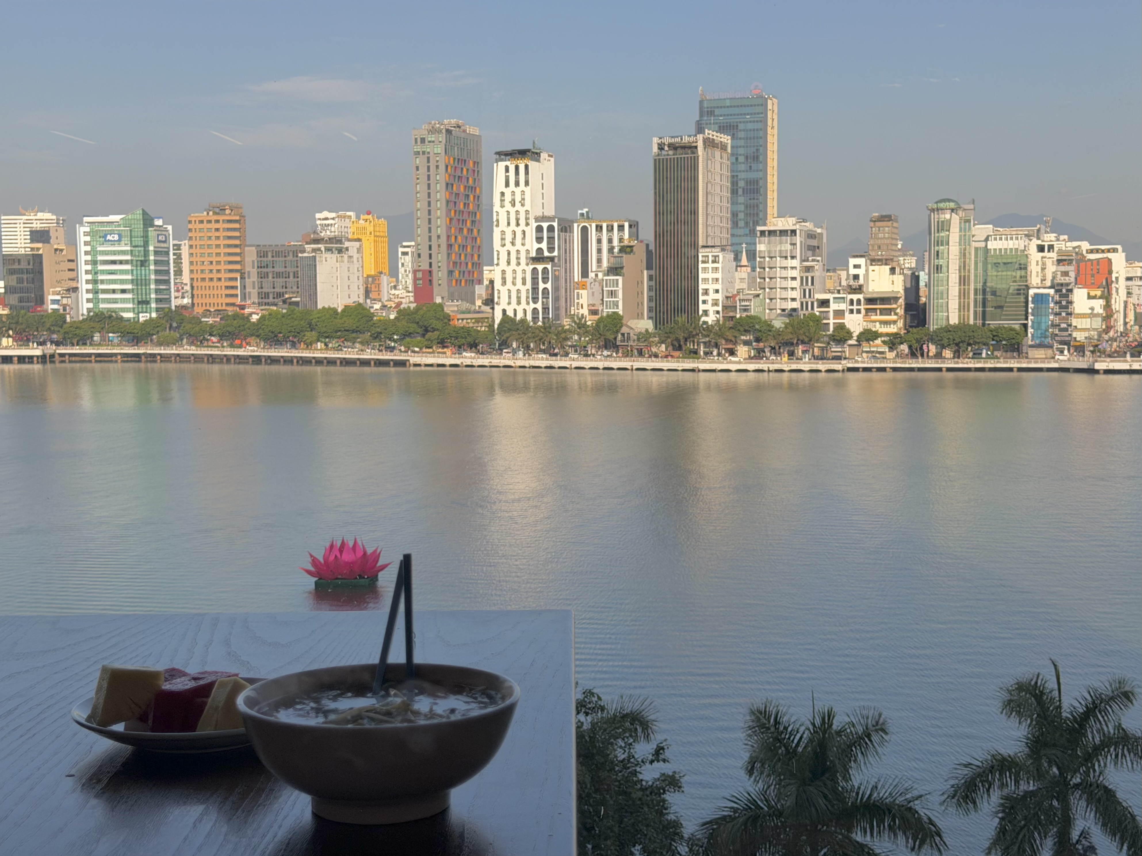 Wink Danang Riverside breakfast view