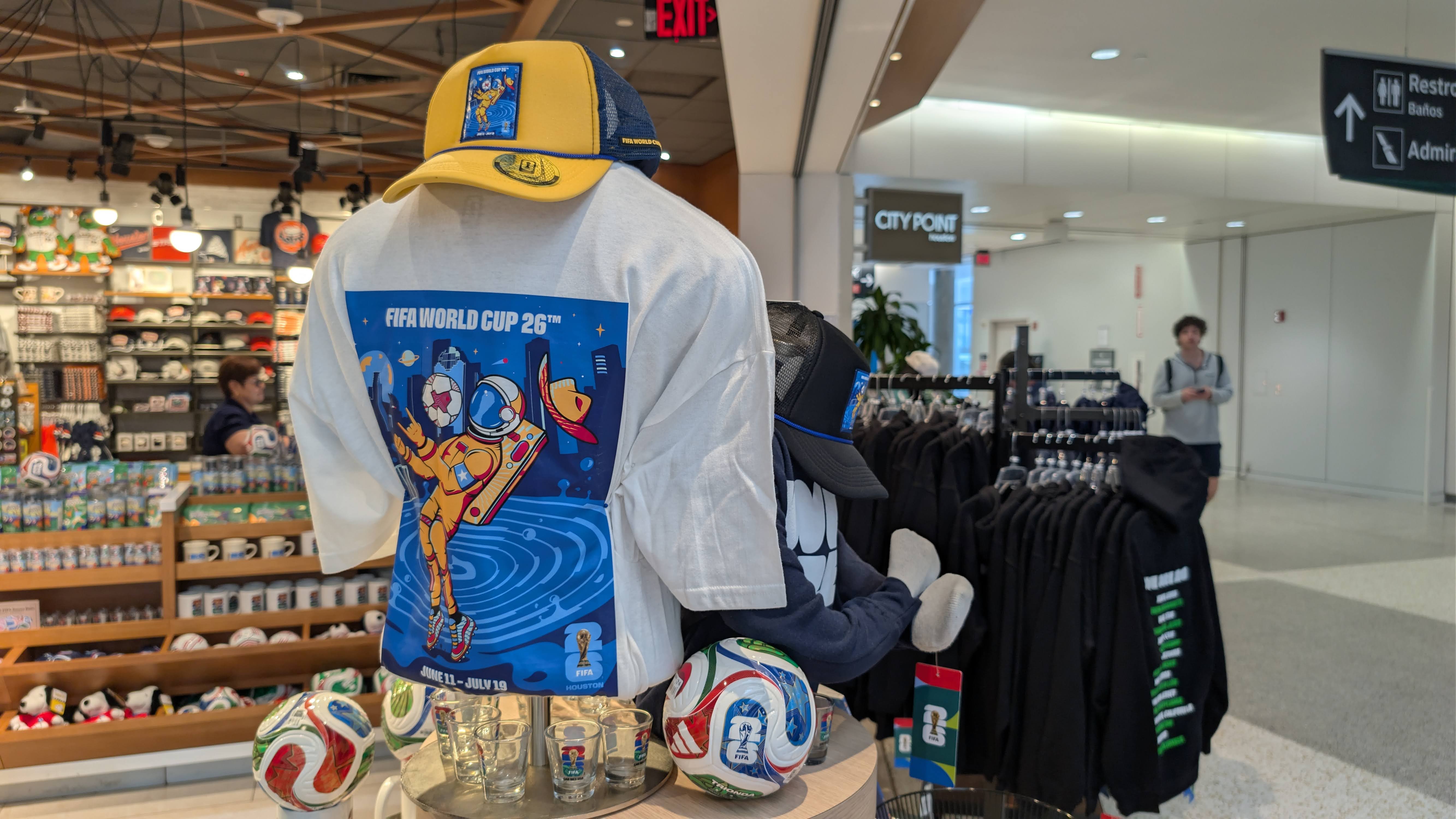 World Cup Houston merchandise at IAH