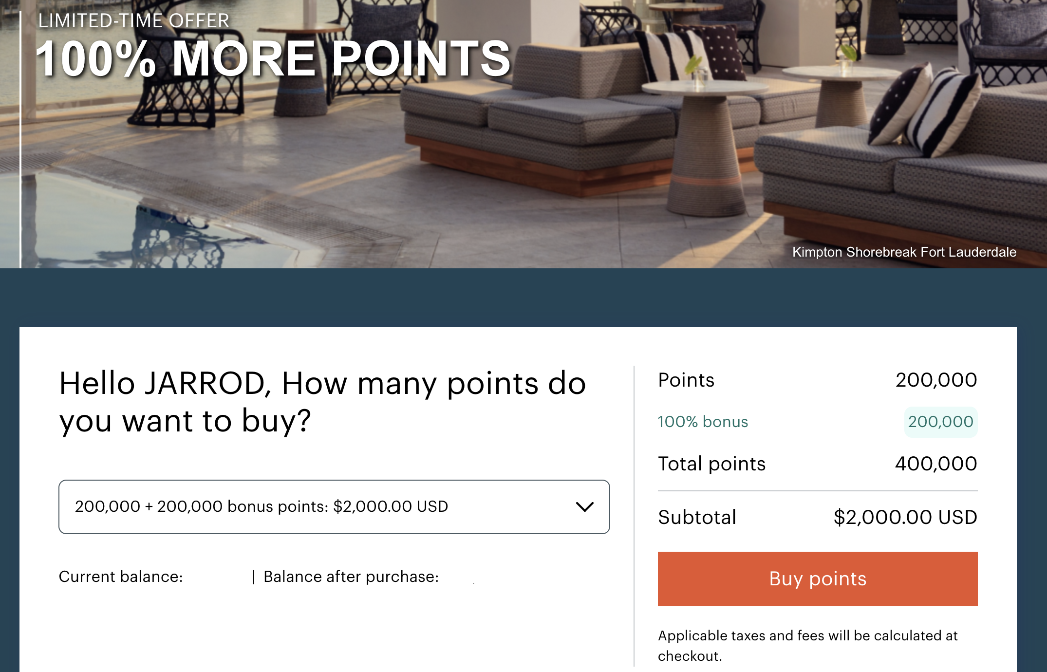 buy ihg points